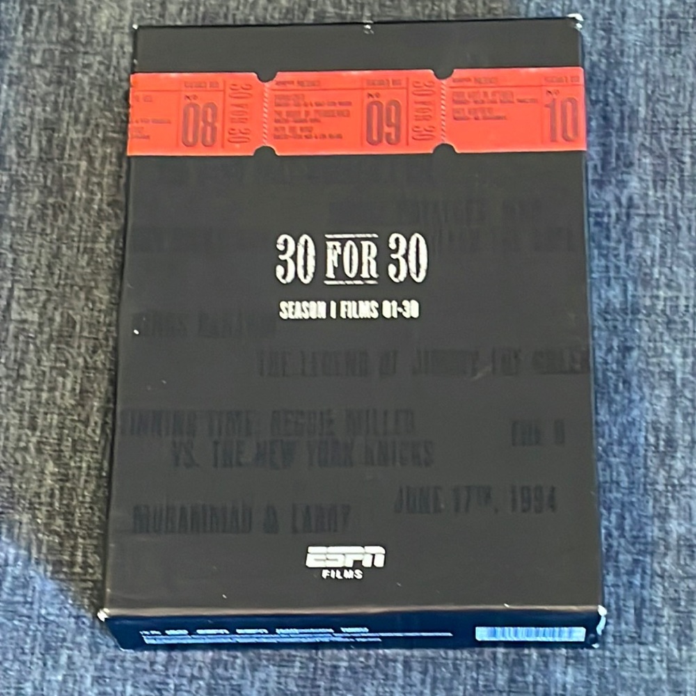 ESPN Films “30 for 30” Season 1 complete DVD Boxed set; all 30 films on 12 DVDs